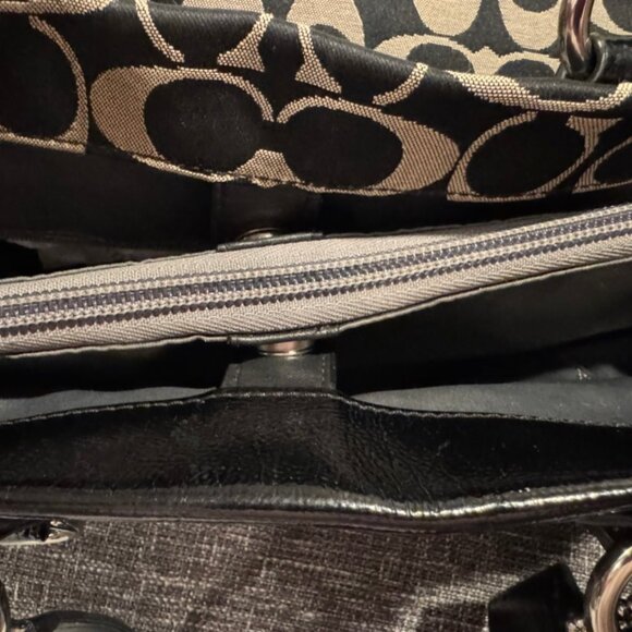 Coach Signature Khaki & Tan Monogram Shoulder Bag – F16610 – Crossbody - Hangtag - Picture 14 of 14